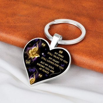 My Mind Still Talks To You Memorial Keychain Low Stock